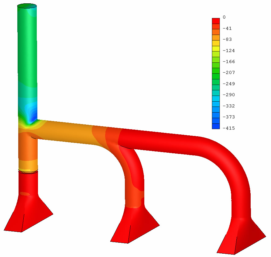 Pressure field [Pa] - with diaphragm